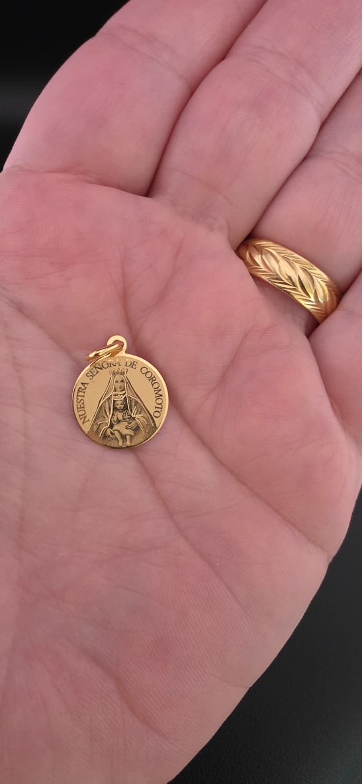 Our Lady of Coromoto Medal, Laser Engraved