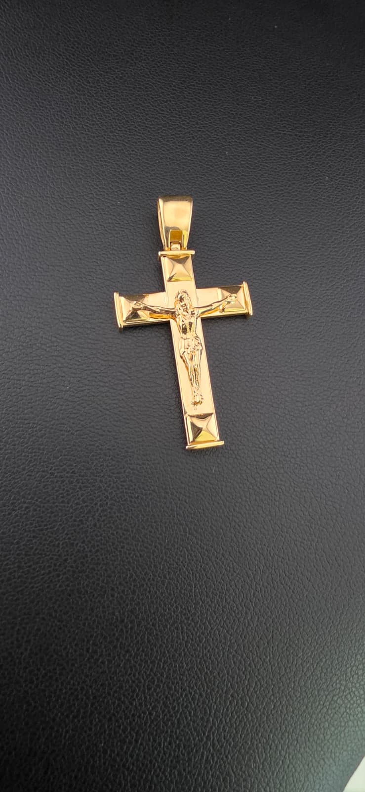 Cross with Christ and Squares