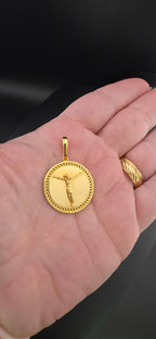 Round Jesus Christ Medal