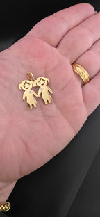 Flat Children Silhouette