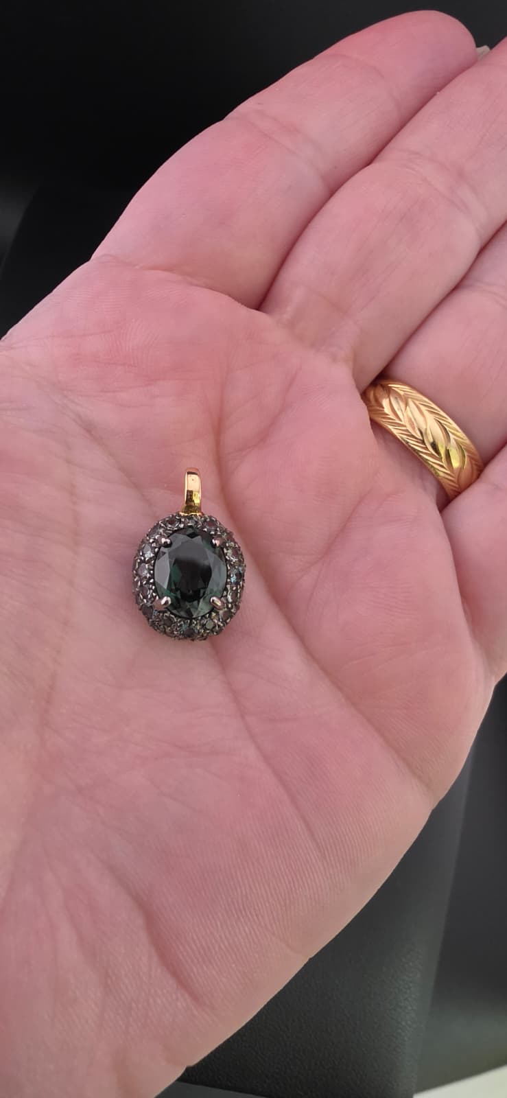 Green Lucky Seed Charm