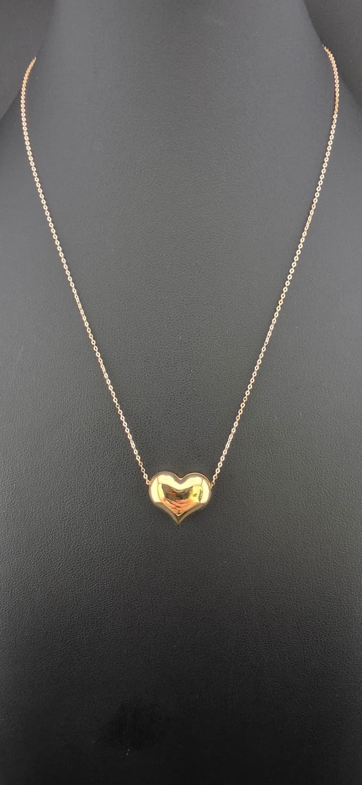Puffed Heart Necklace