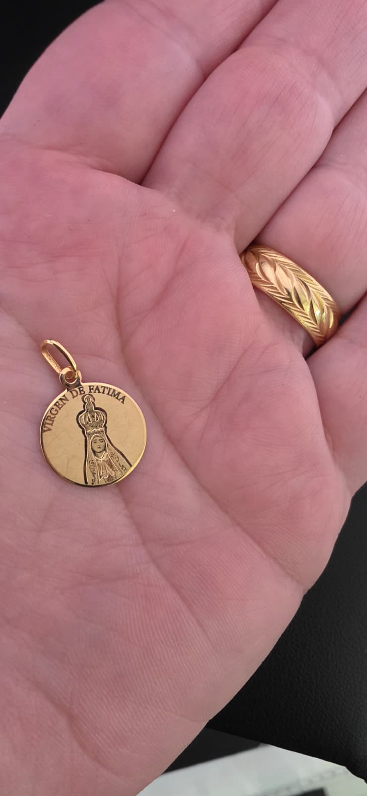 Our Lady of Fatima Medal, Laser Engraved