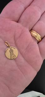 Our Lady of Fatima Medal, Laser Engraved