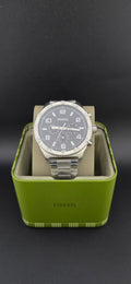 Fossil 50mm – Silver Tone & Black Dial