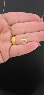 Openwork Heart Necklace