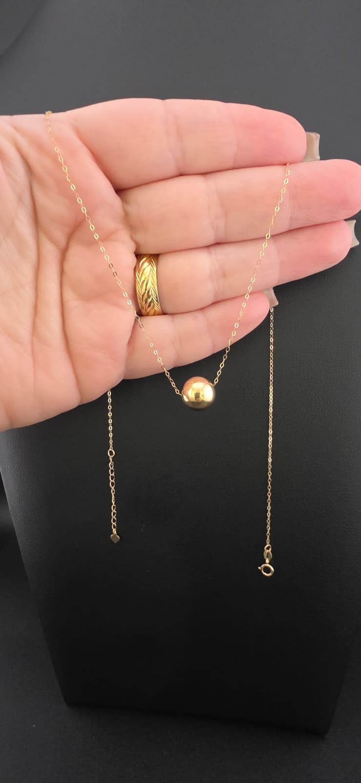Golden Sphere Necklace