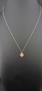 Diamond-Cut Clover Necklace
