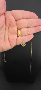Diamond-Cut Clover Necklace