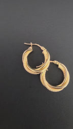 Twisted Hoop Earrings