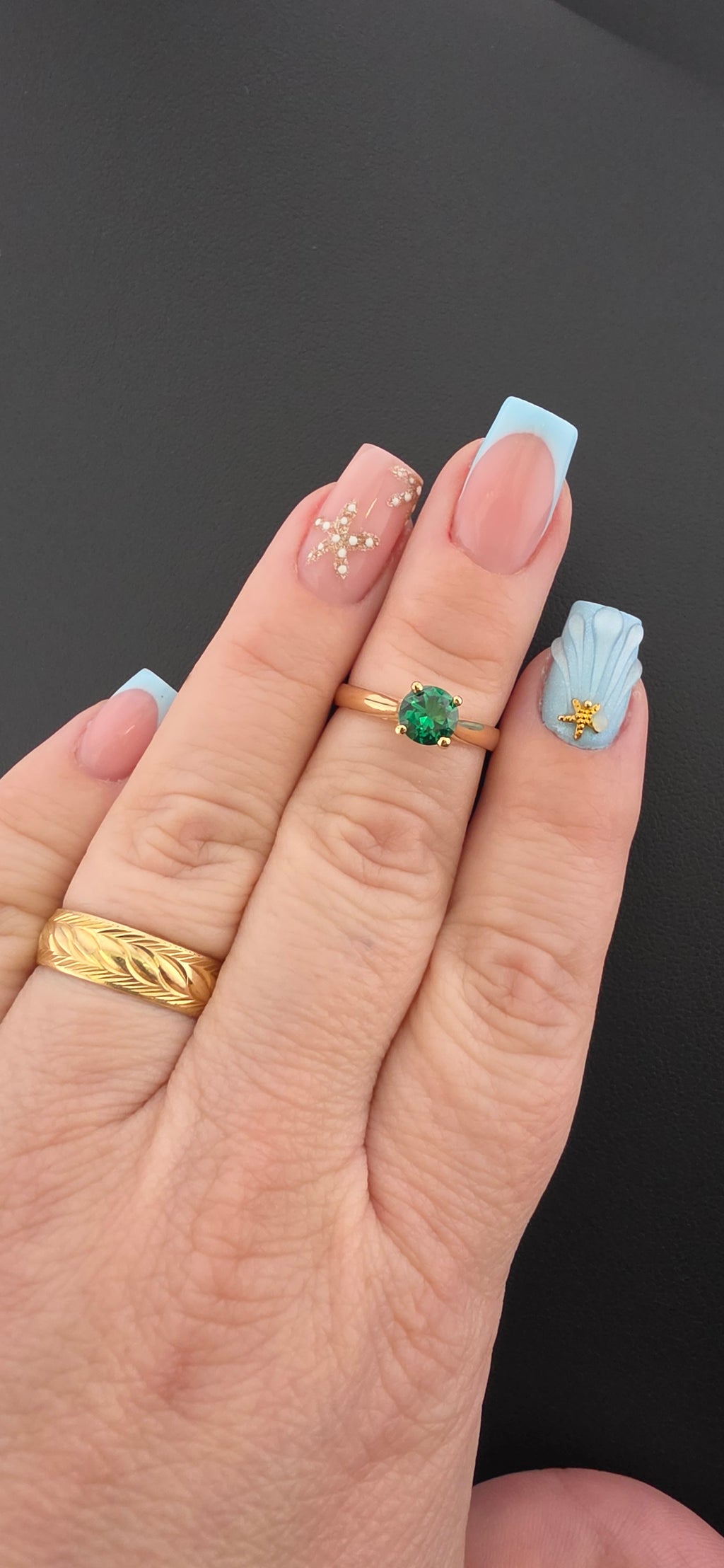 Ring Gem Esmerald 1ct