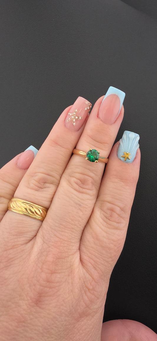Ring Gem Esmerald 1ct