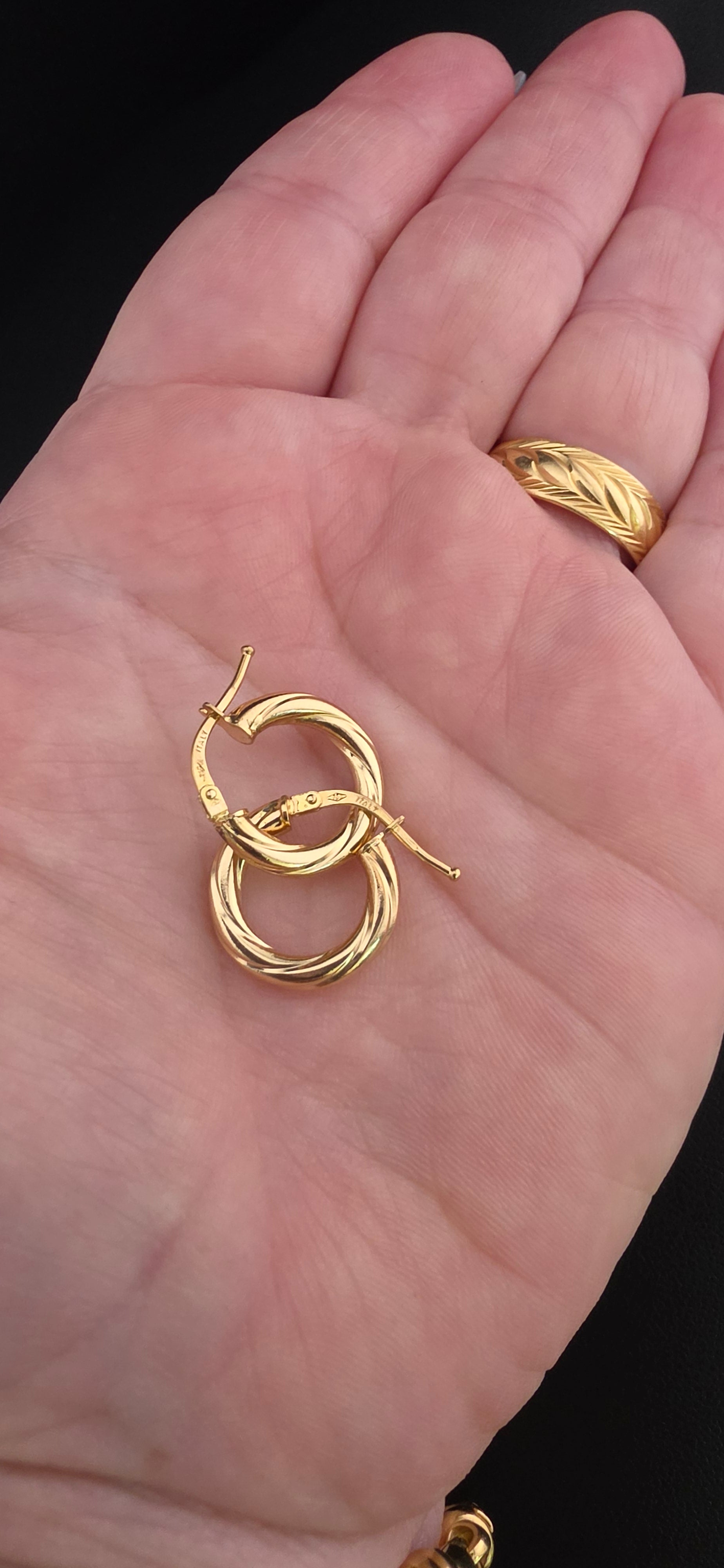 Twisted Hoop Earrings