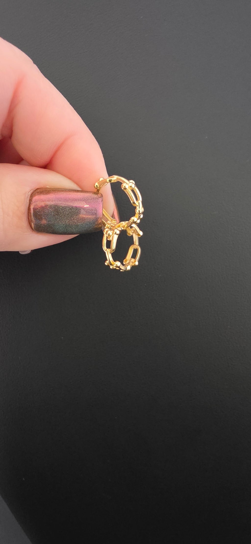 Link Hoop Earrings