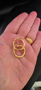 Twisted Hoop Earrings