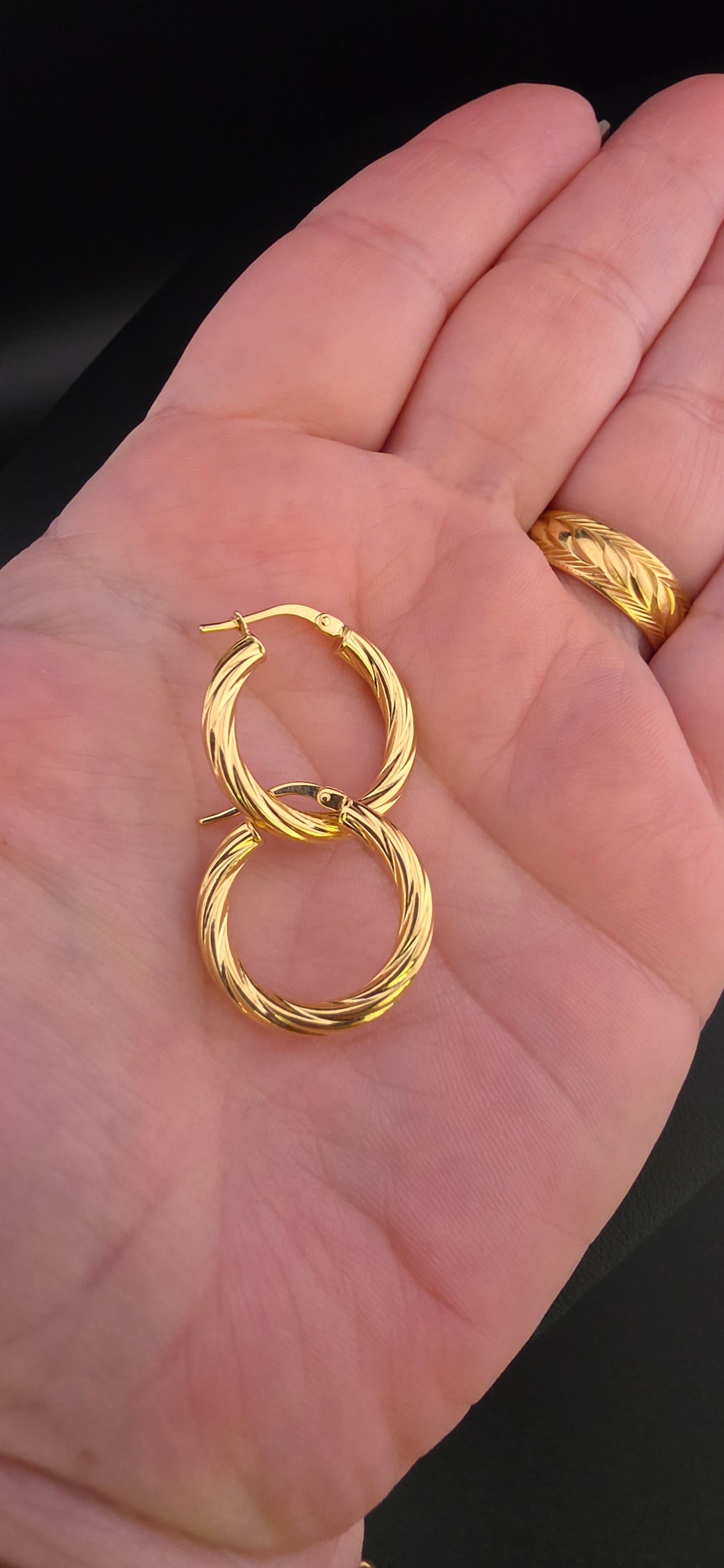 Twisted Hoop Earring