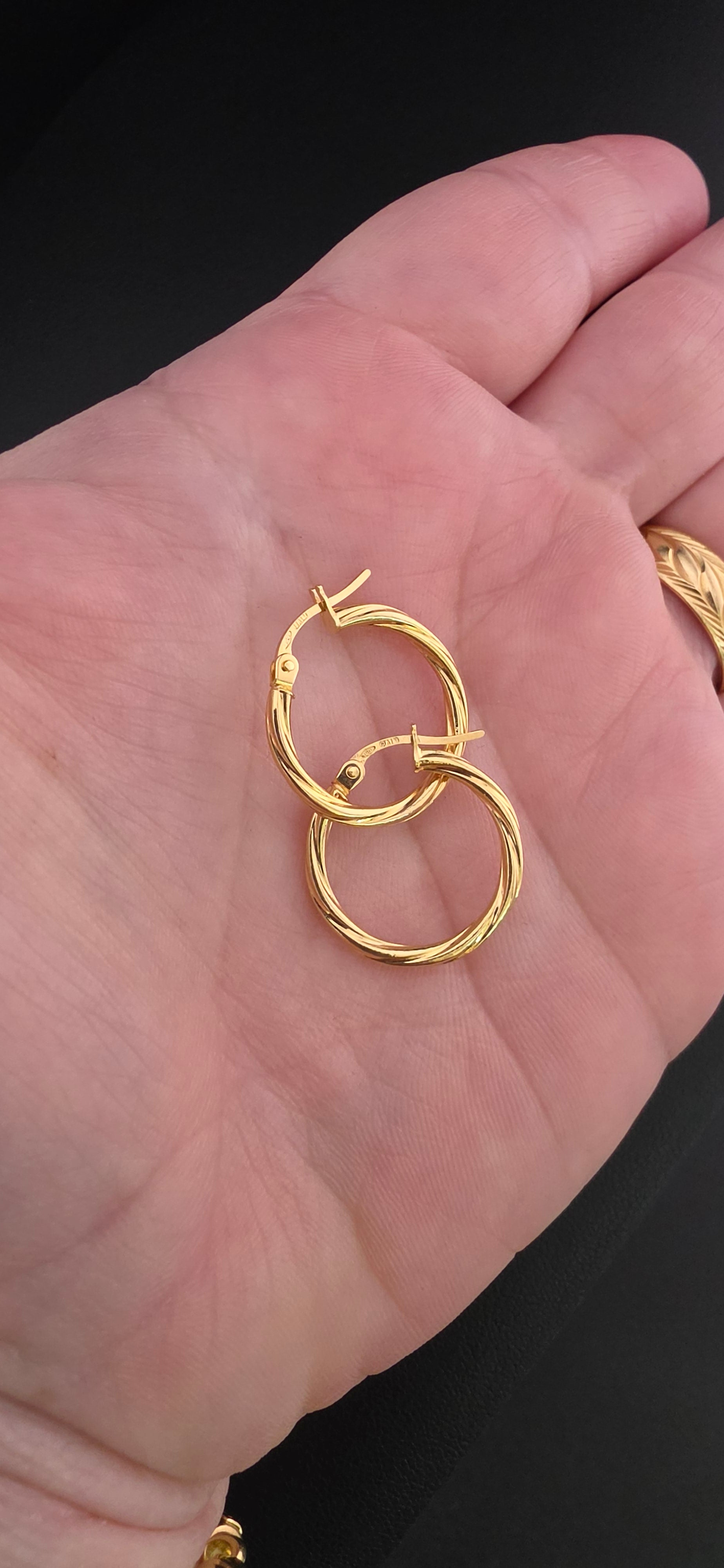 Twisted Hoop Earrings