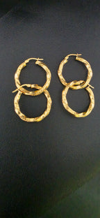 Twisted Hoop Earrings