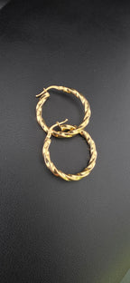 Twisted Hoop Earrings