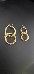 Twisted Hoop Earrings