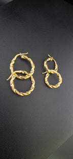 Twisted Hoop Earrings