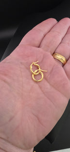 Small Twisted Hoop Earrings