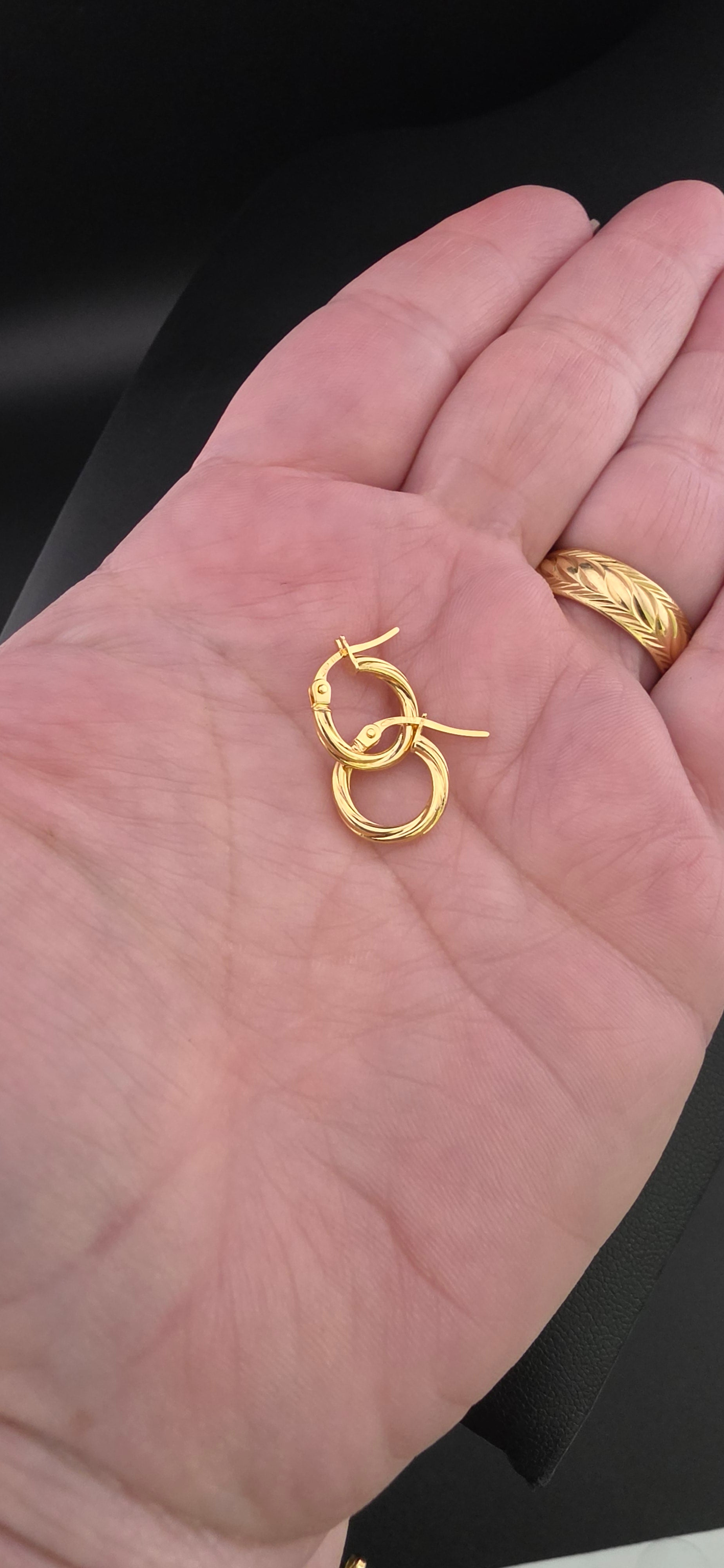 Small Twisted Hoop Earrings