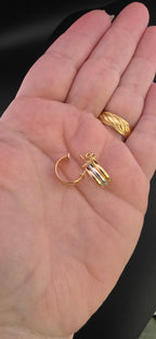 Hoop Earring 3 Gold