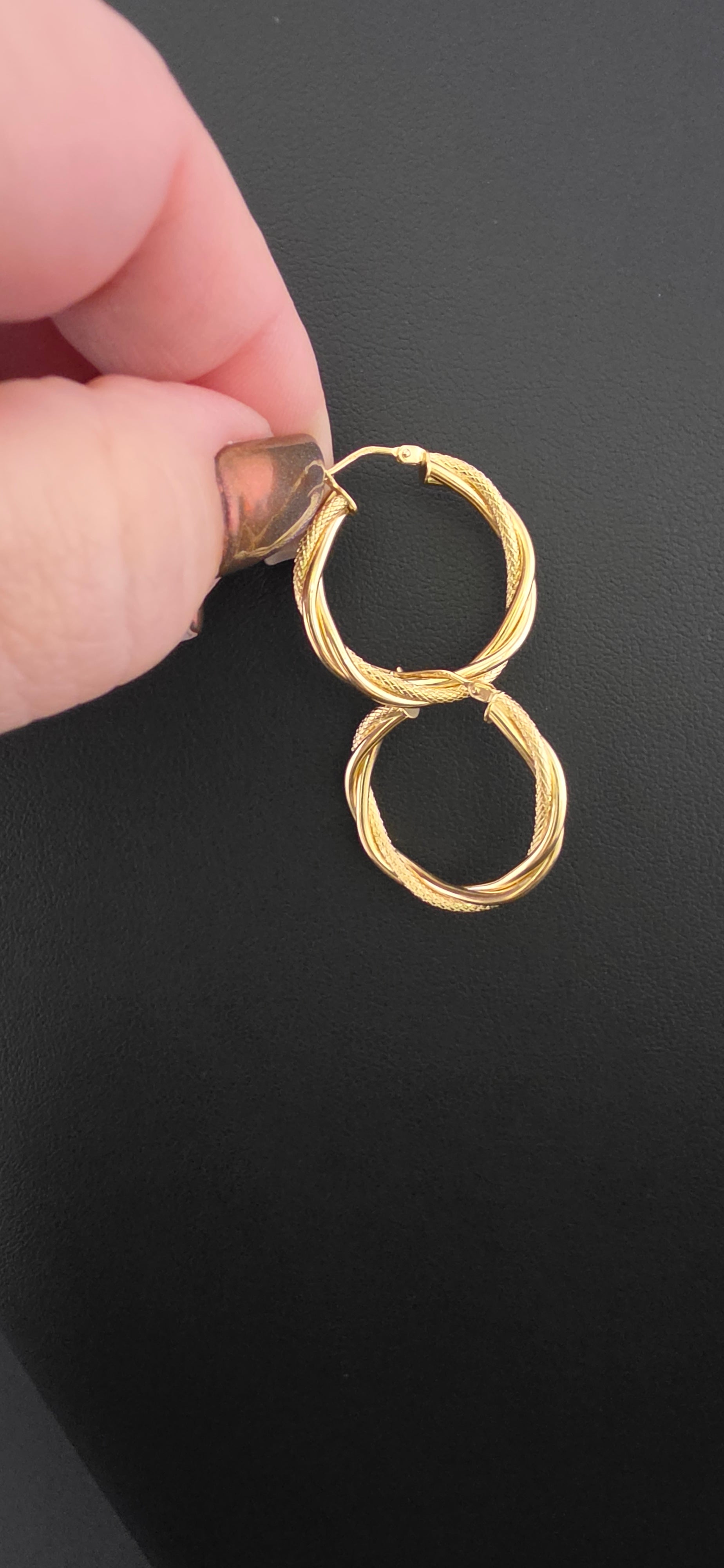 Twisted Hoop Earrings