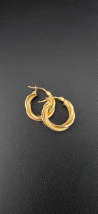 Twisted Hoop Earrings