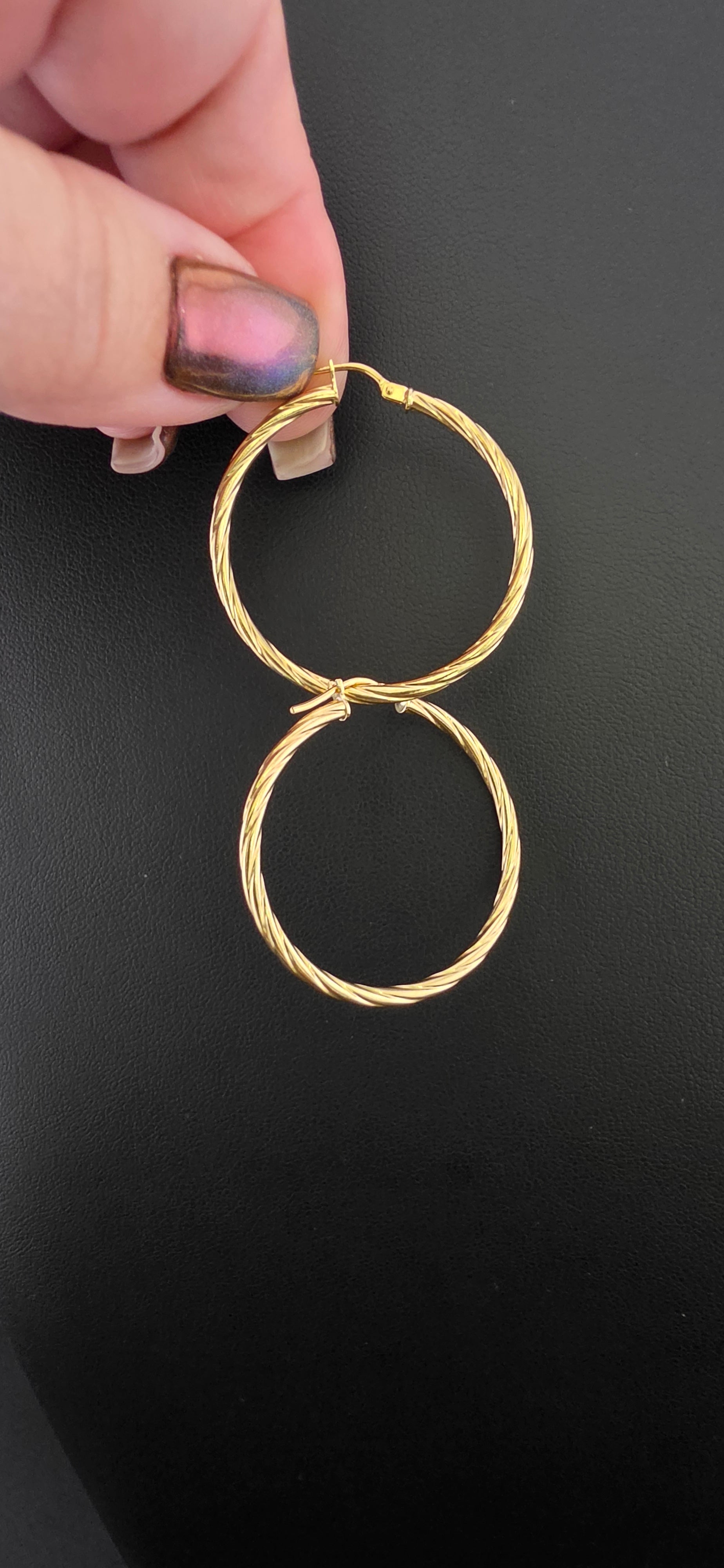 Twisted Hoop Earring