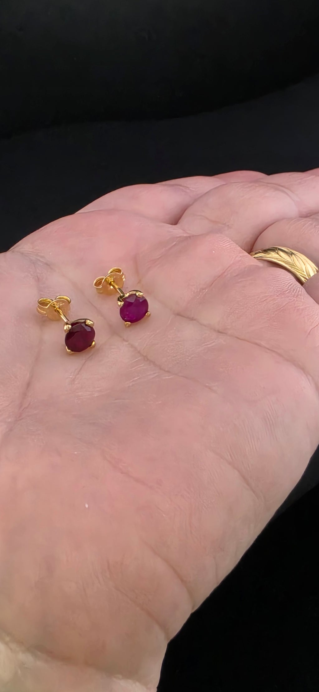 Earring Gem Rubí 0.5ct