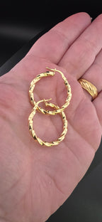 Twisted Hoop Earrings