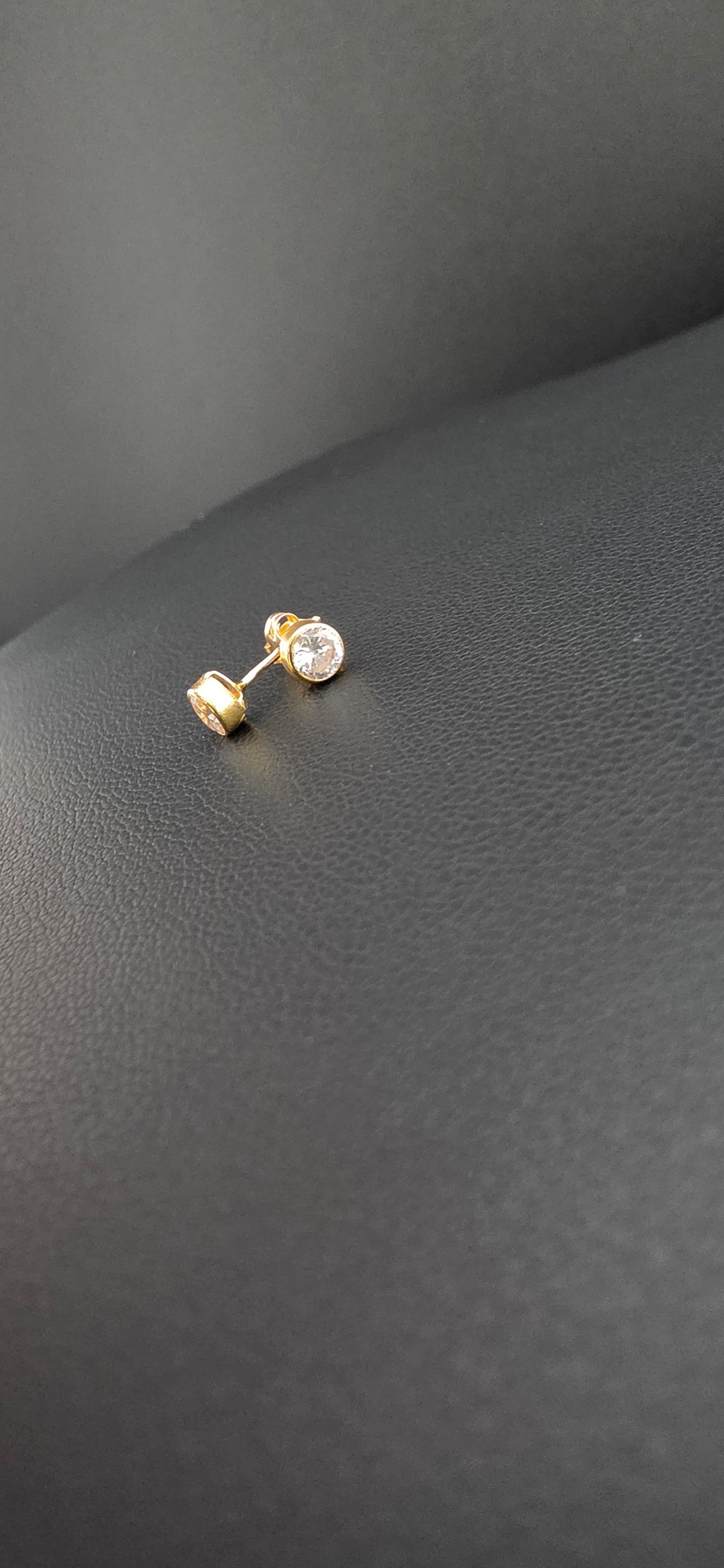 Earring Gold White