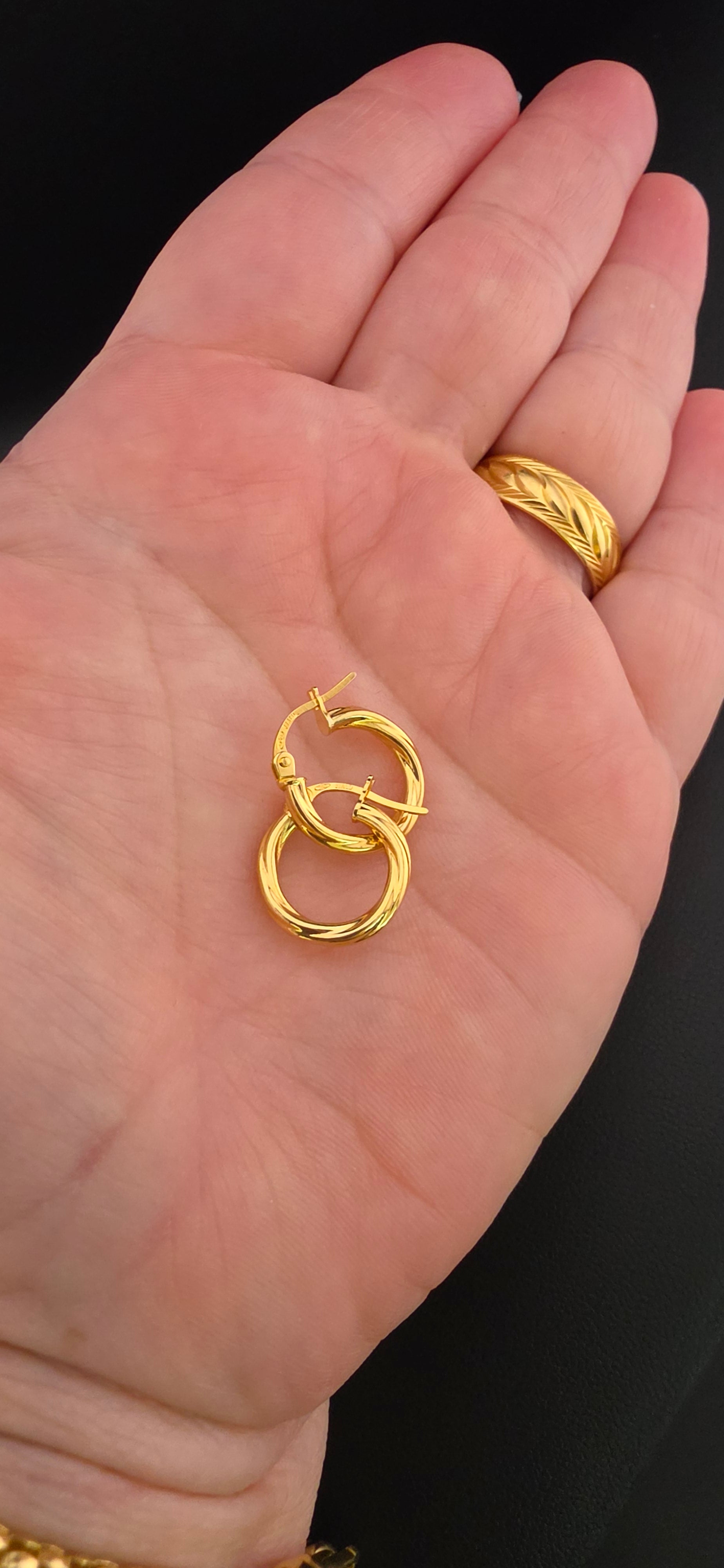 Twisted Hoop Earrings