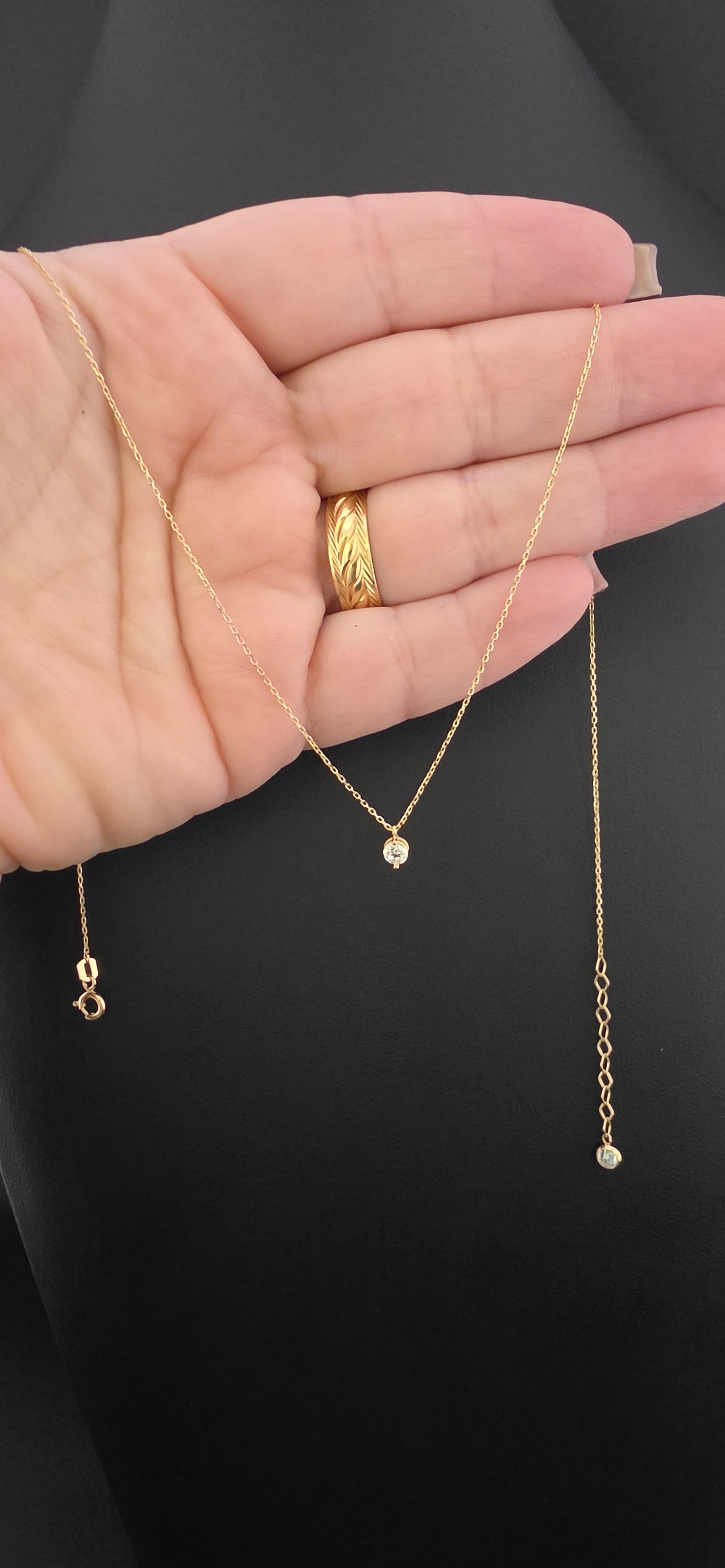 Chain Solitaire Pendant