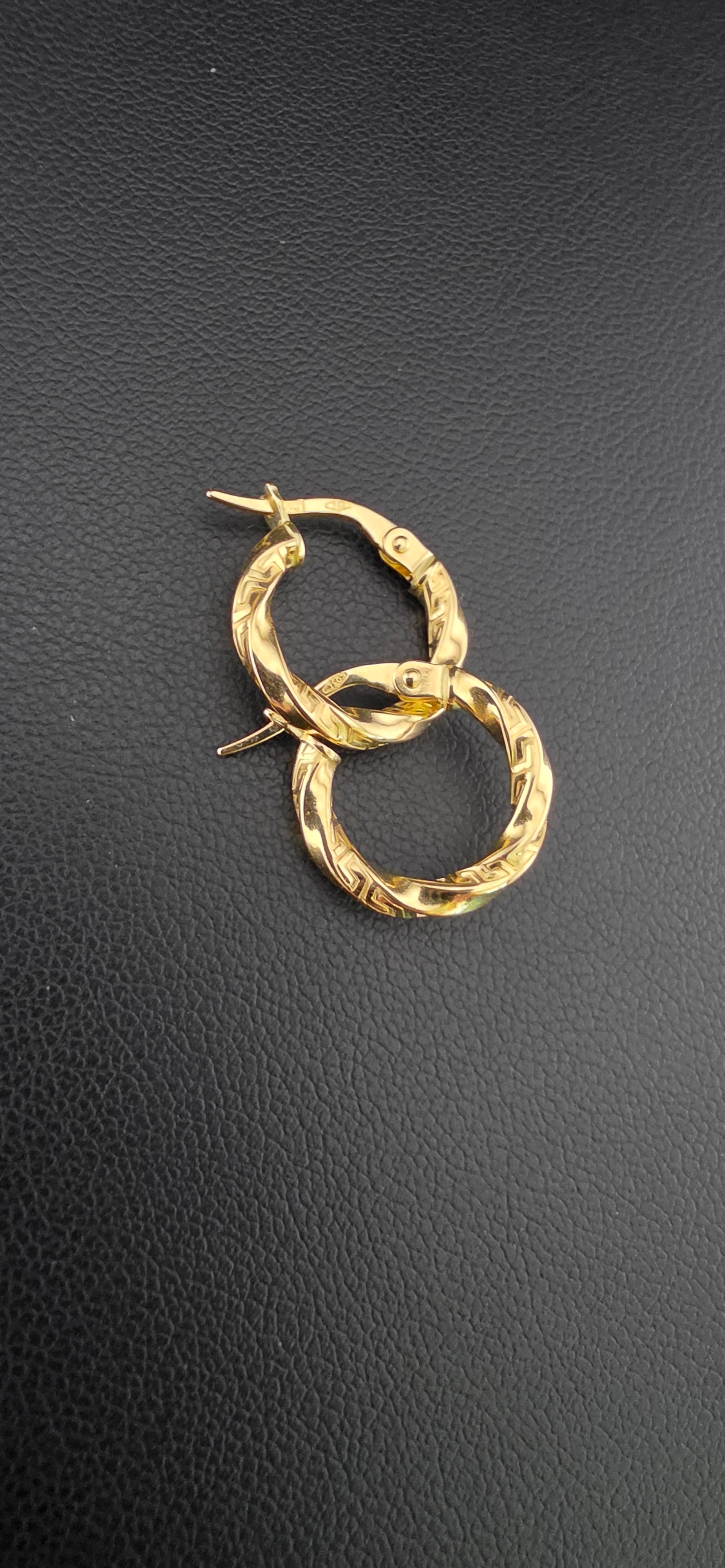 Twisted Hoop Earrings