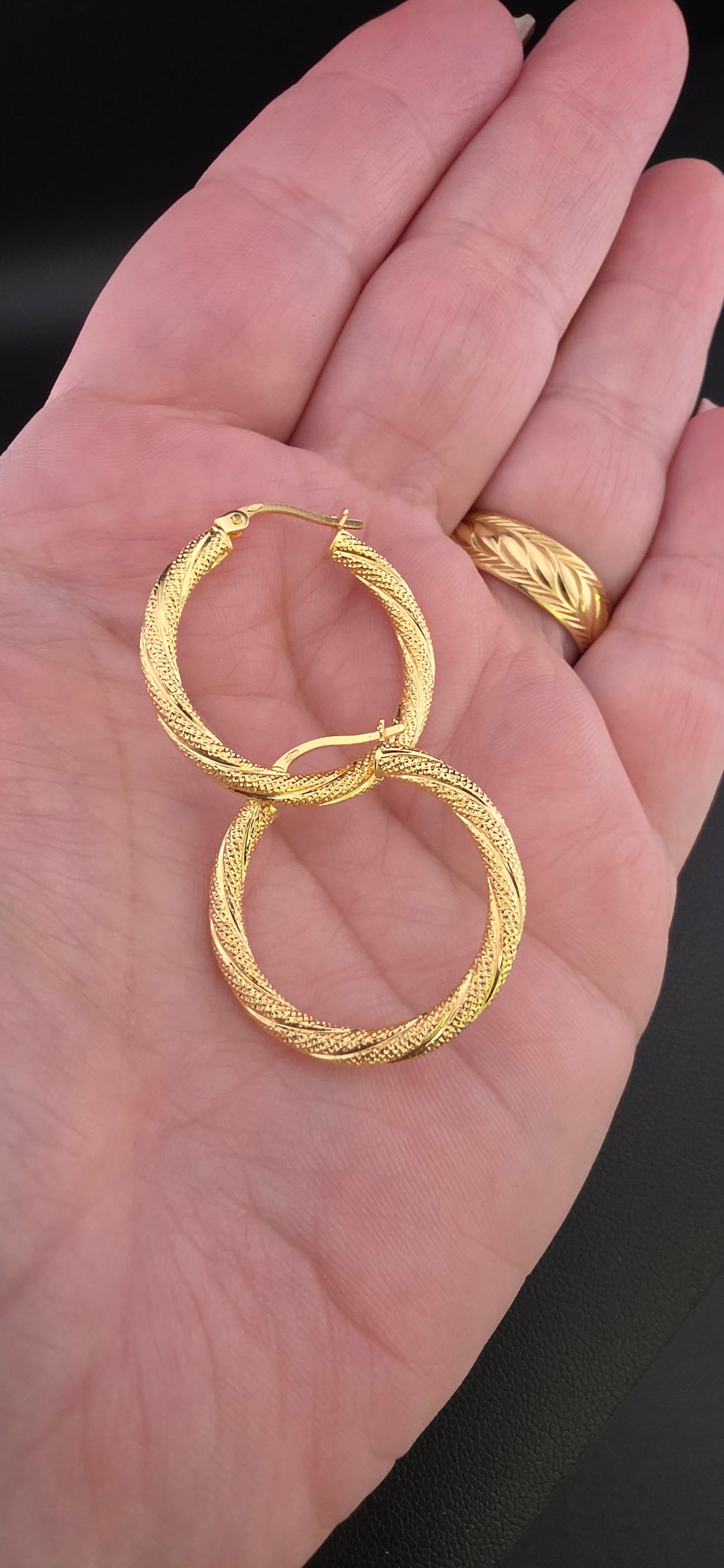 Twisted Hoop Earrings