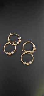 Hoop Bead 3 Gold
