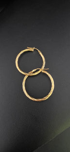 Twisted Hoop Earring