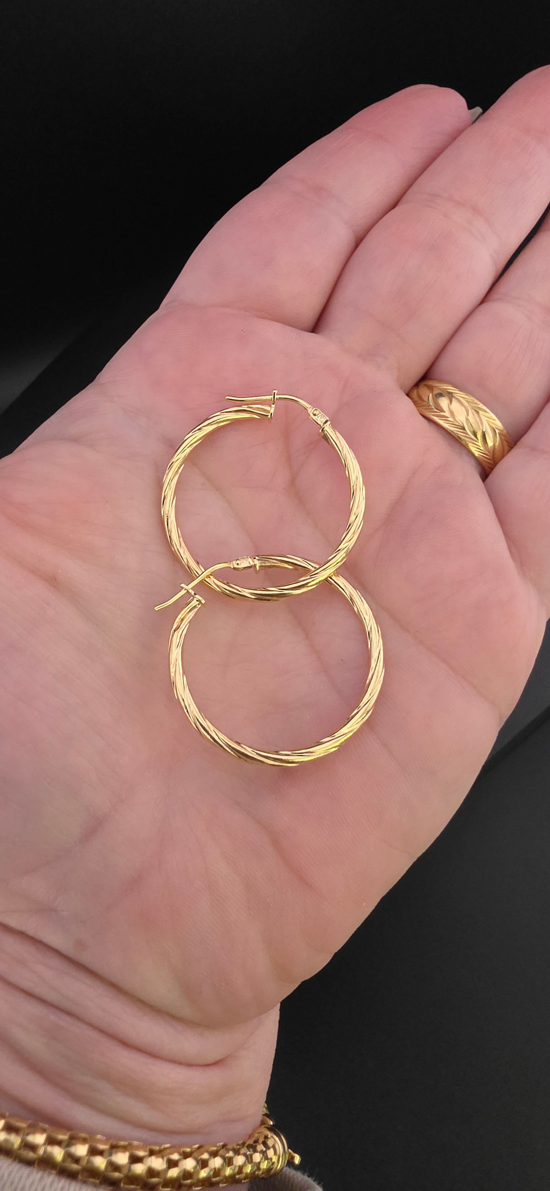 Twisted Hoop Earring