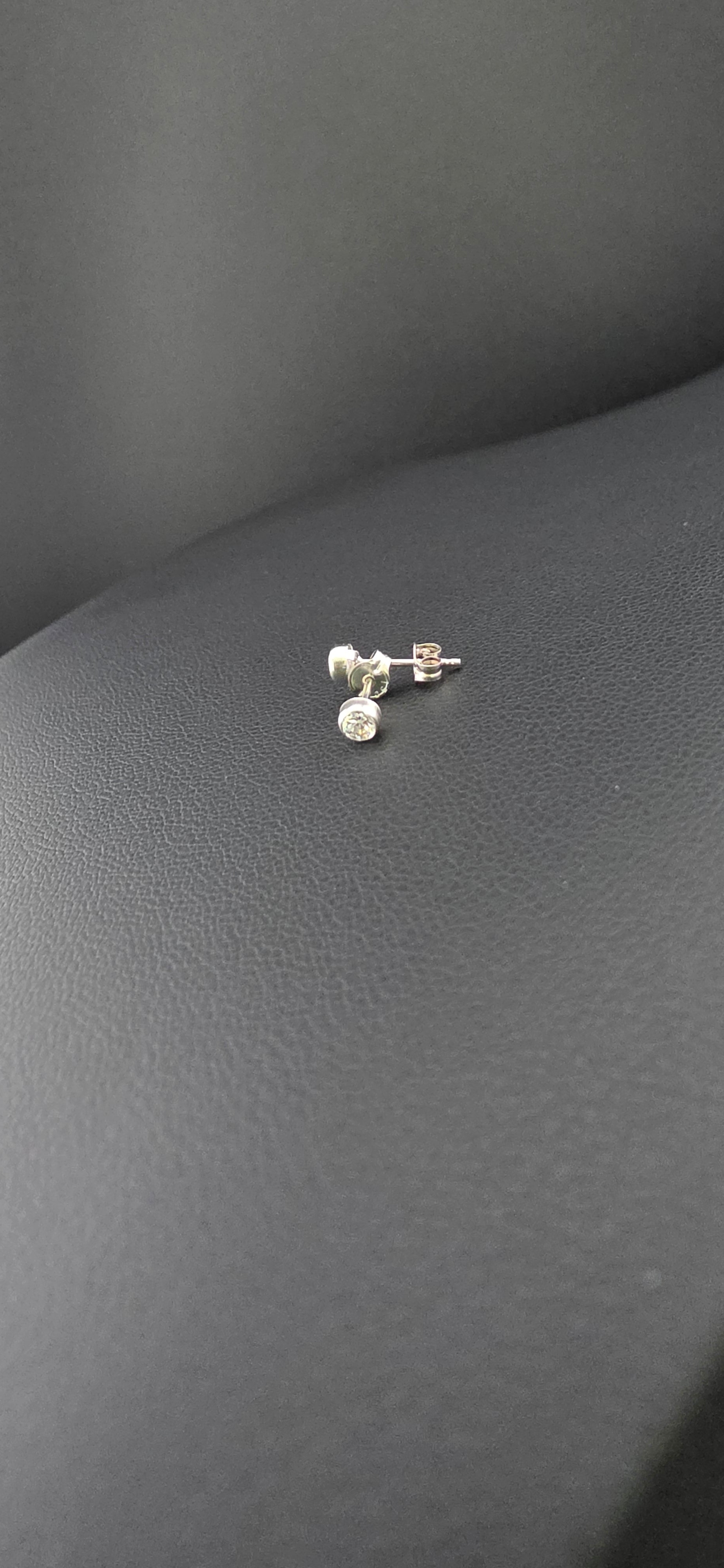 Earring Gold white